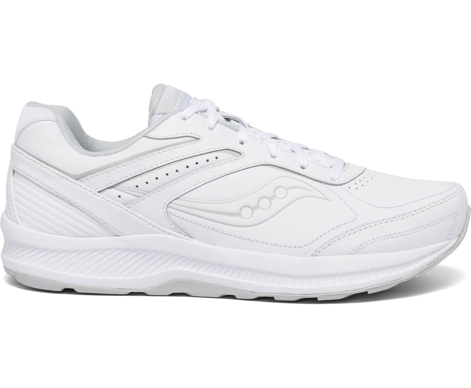 Men\'s Saucony Echelon Walker 3 Extra Wide Walking Shoes White | Singapore 593XYUF